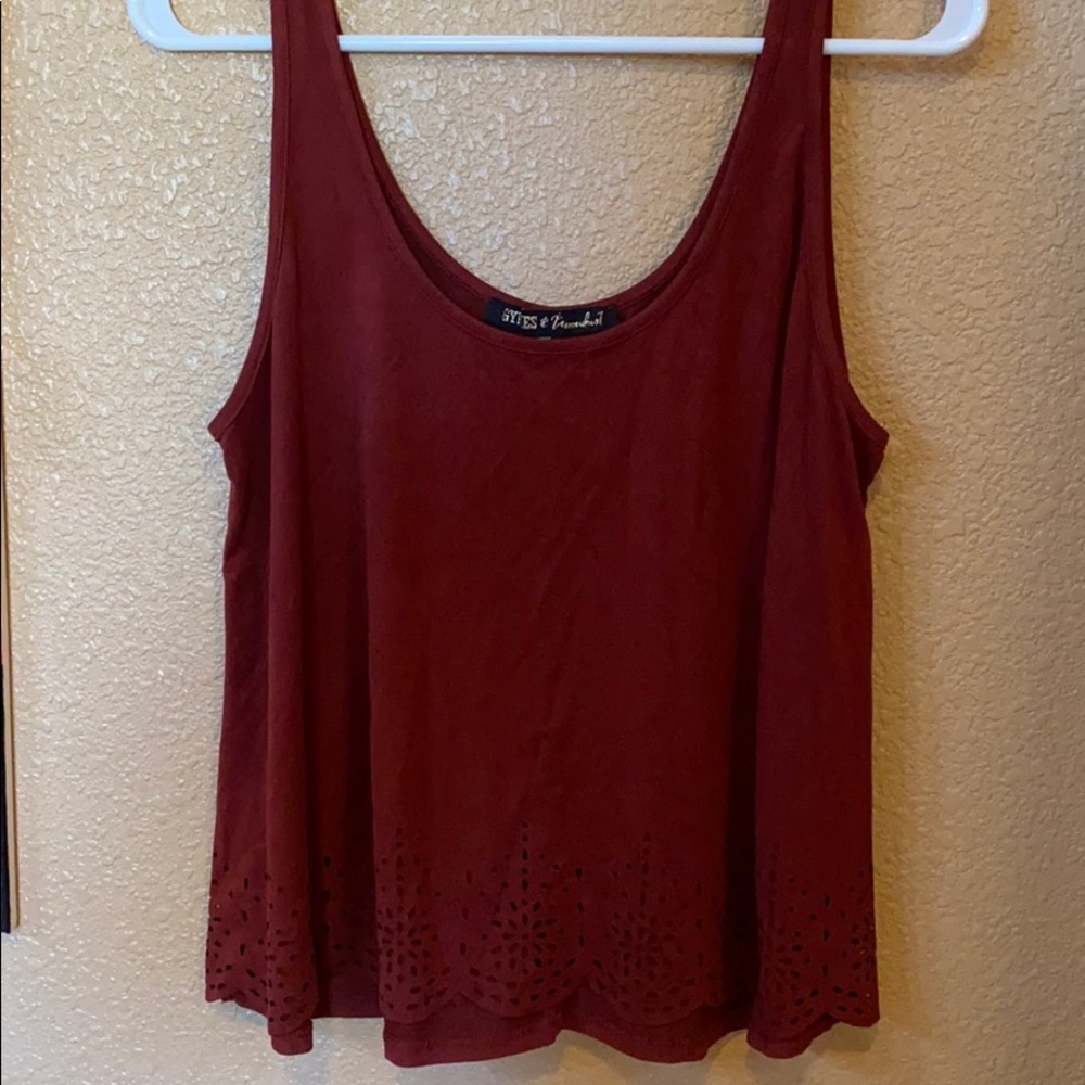 Velvet tank top
